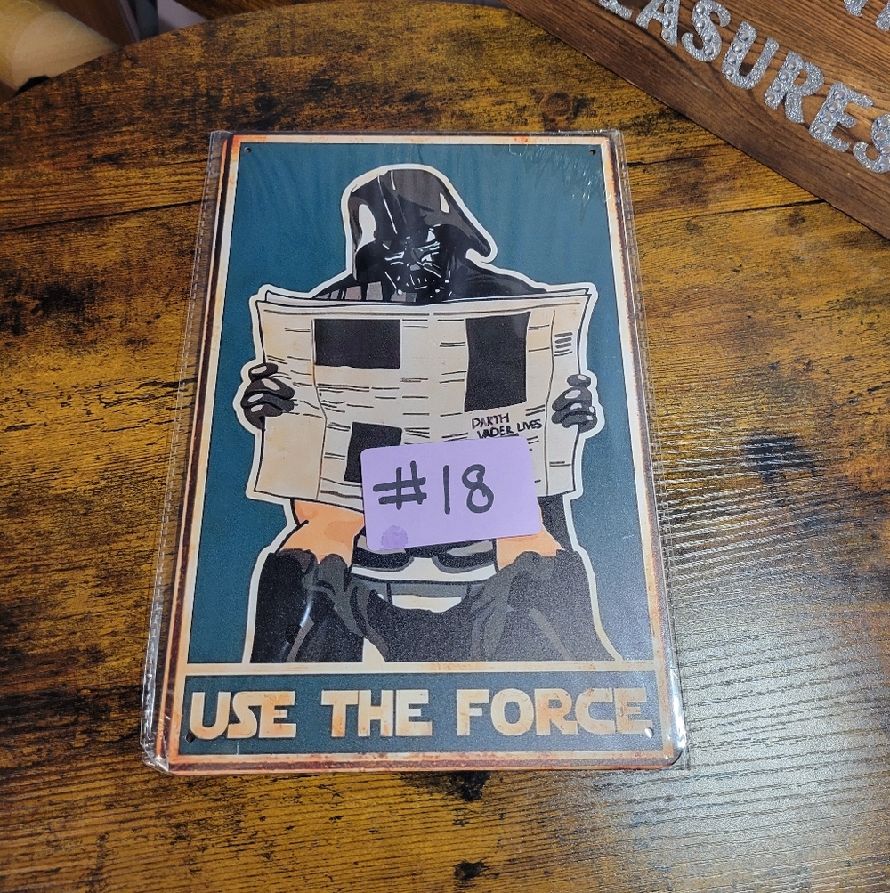 Darth Vader Use The Force Metal Sign - Picture 6 of 8